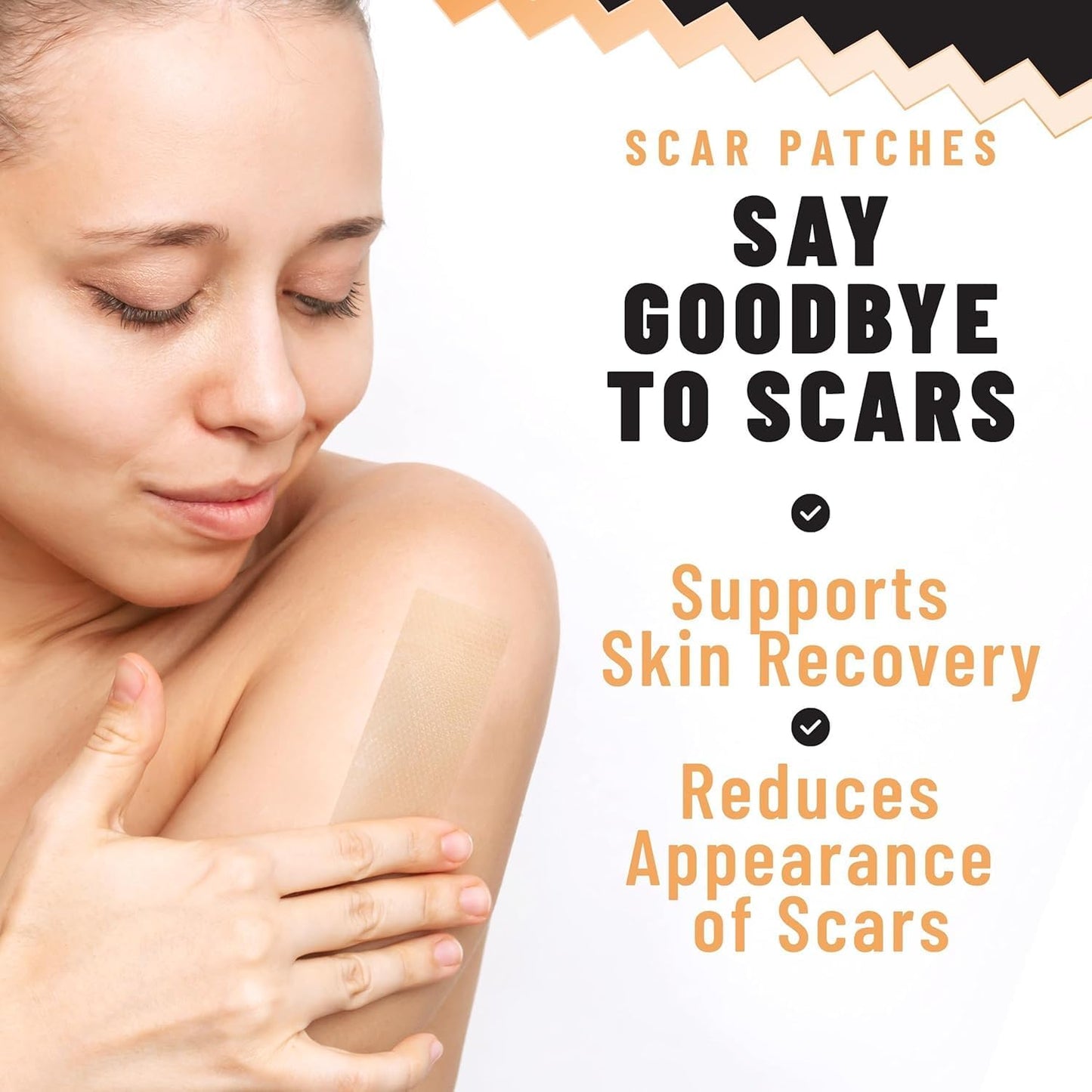 Silicone Scar Patches – Gel Sheets for Scar Removal & Stretch Marks – 5 Sheets