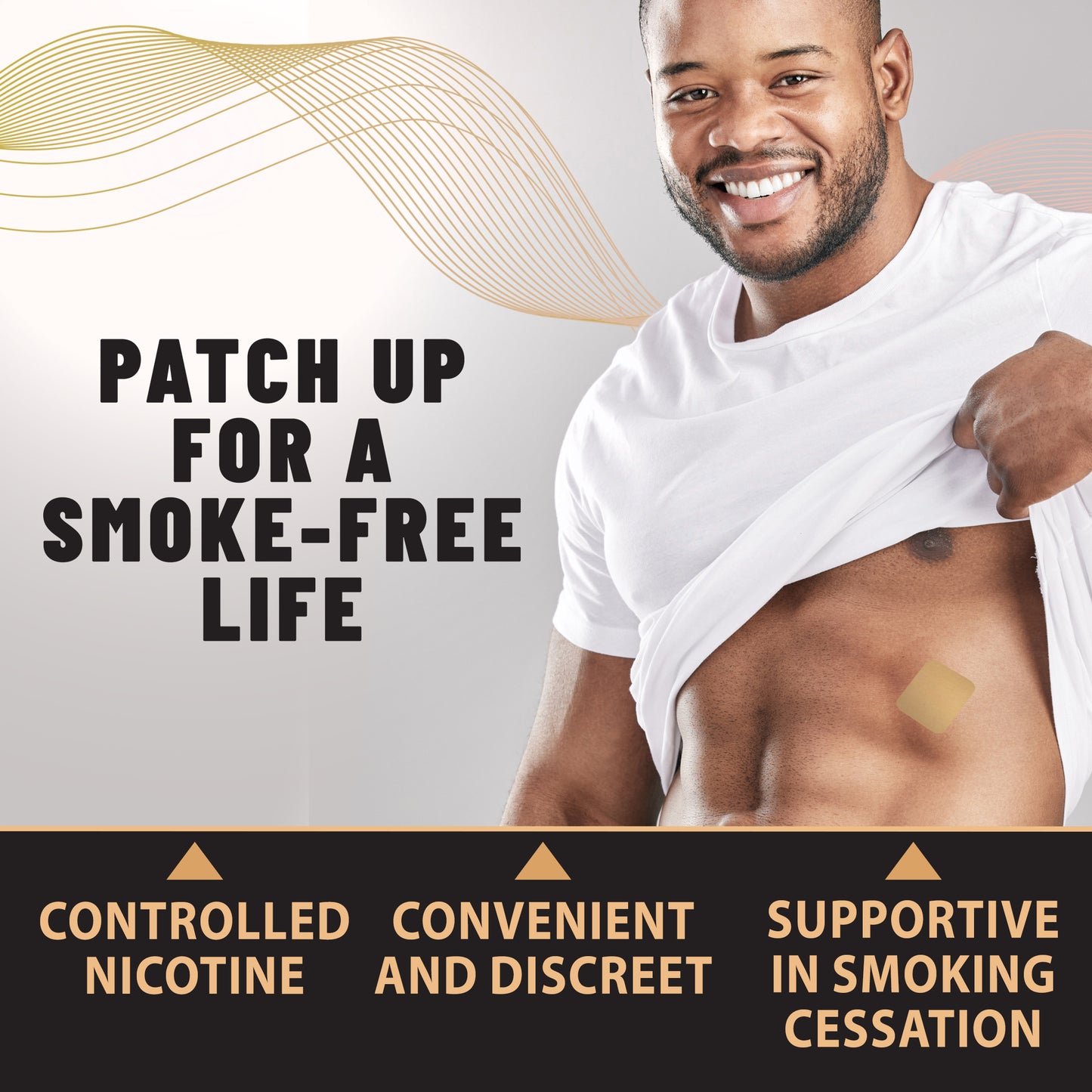 Anti-Smoke Herbal Patches to Help Reduce Cravings | Beige Non-woven fabric 30 patches