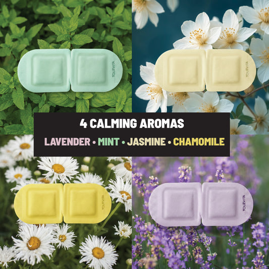 Steam Eye Mask, Self-Heating & Soothing Eye Mask for Relaxation & Eye Fatigue Relief with Lavender, Mint, Jasmine & Chamomile, 20 Masks