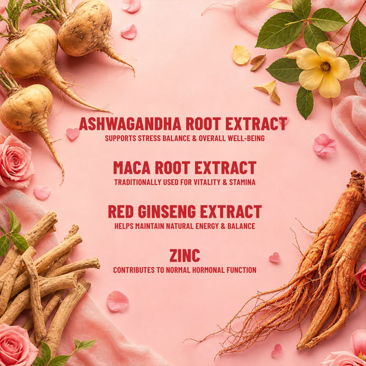 Love Patches, Daily Wellness & Herbal Vitality Support with Ashwagandha, Maca & Red Ginseng, 36 Patches