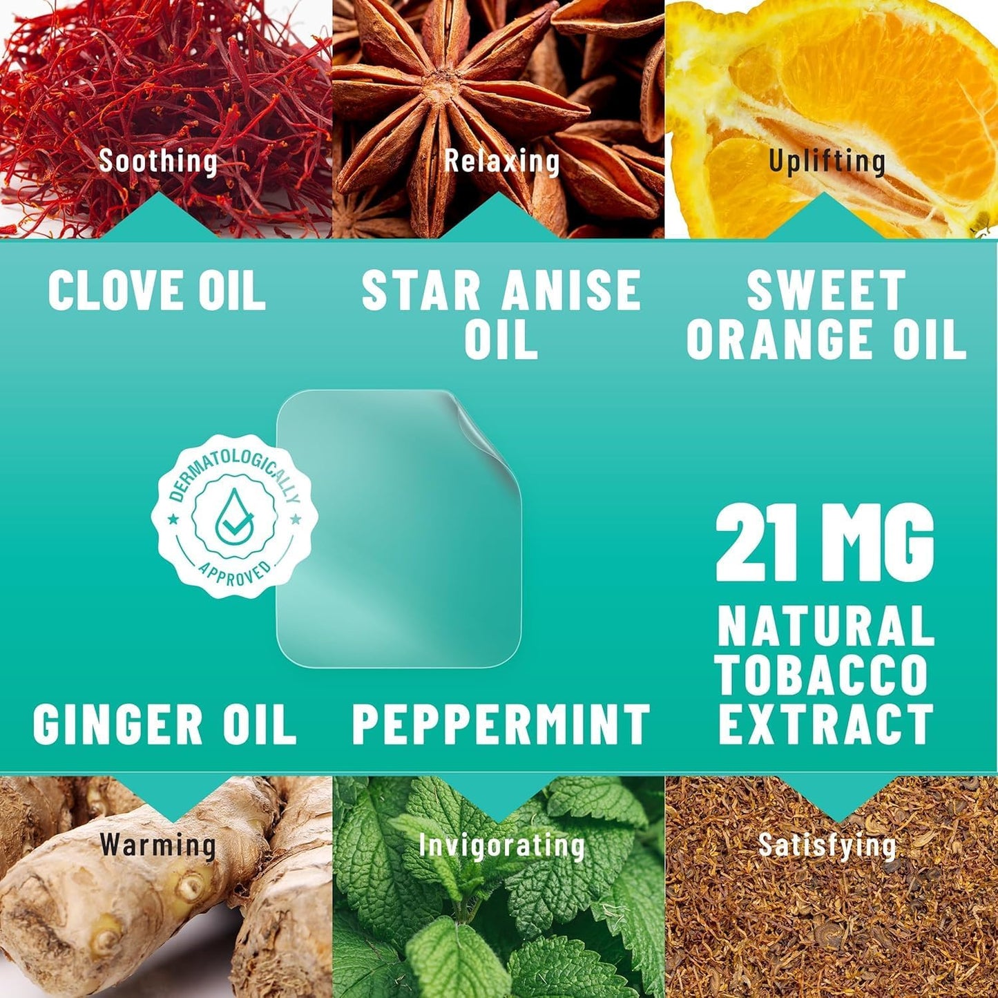 Anti-Smoke Herbal Patches Transparent, Quit Smoking Aid to Reduce Cravings, 30 Patches