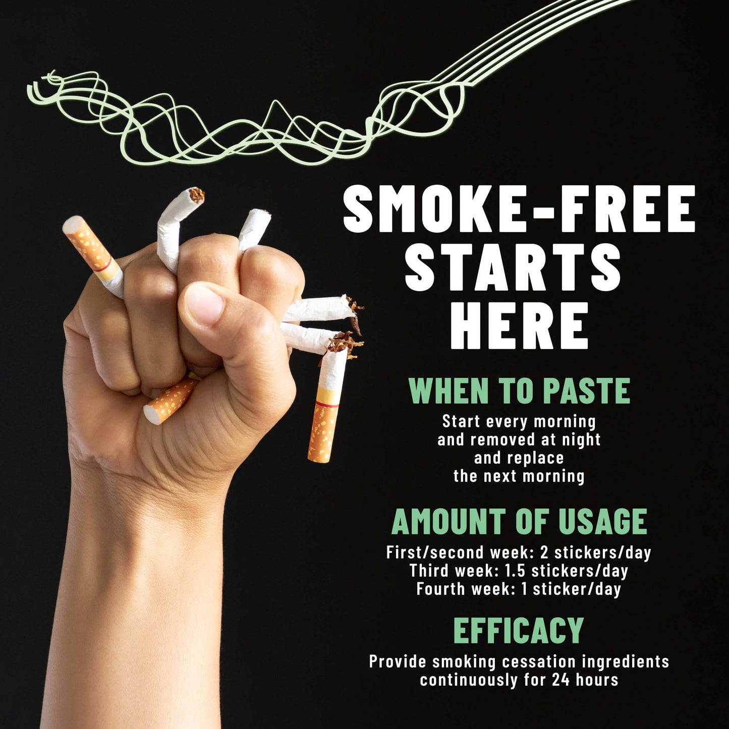 Anti-Smoke Herbal Patches to Help Reduce Cravings | Herbal Stop Smoking Aid for a Healthier Lifestyle