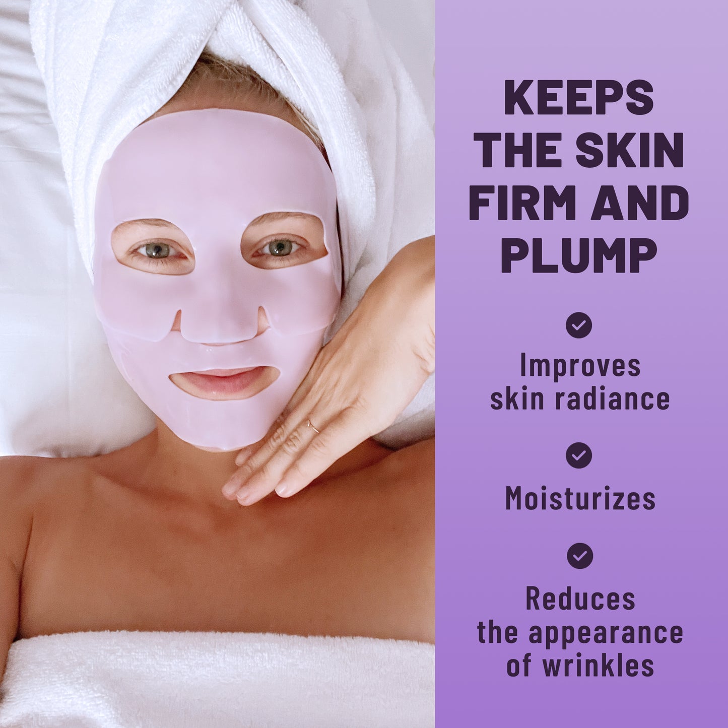 Bio-Collagen Overnight Face Mask, Hydrating & Nourishing Sheet Mask, 6 masks