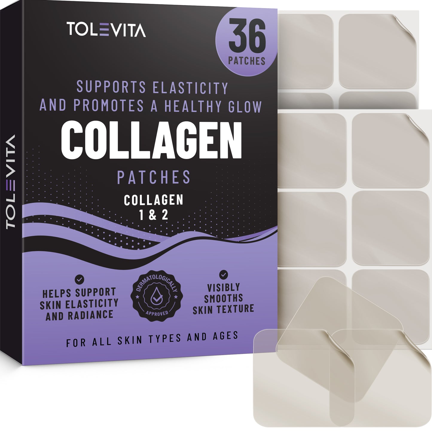 Collagen Patches - 36 Pcs | with Collagen Type 1 & 2