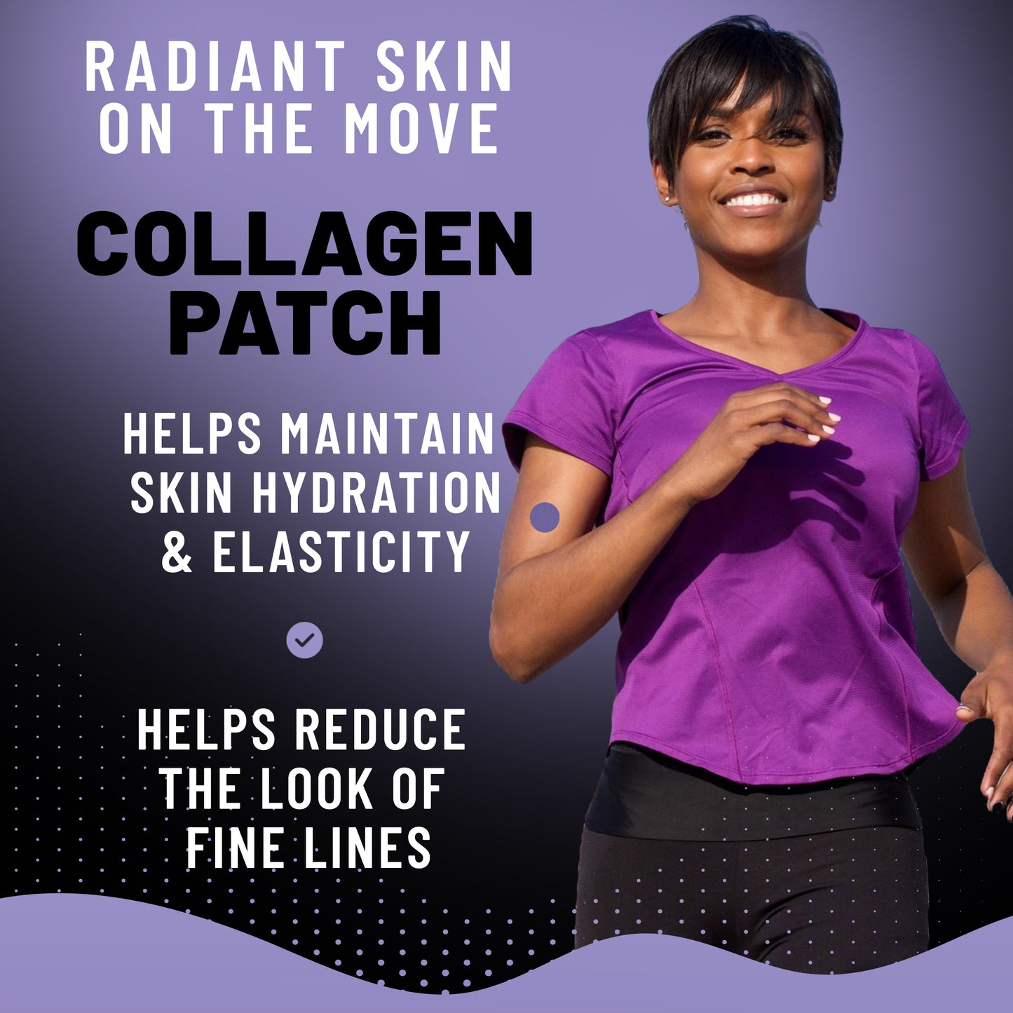 Collagen Patches, Daily Skin Wellness & Hydration Support with Collagen Types I & II, Hyaluronic Acid & Vitamin C, 36 Patches