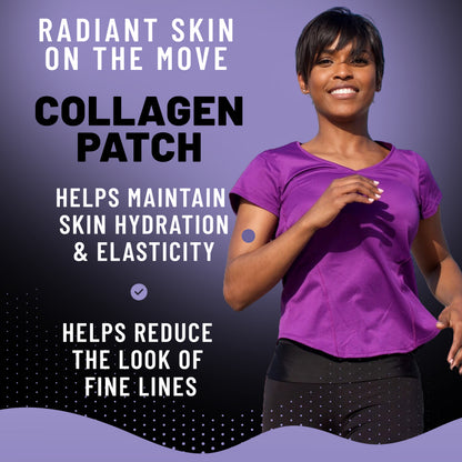 Collagen Patches, Daily Skin Wellness & Hydration Support with Collagen Types I & II, Hyaluronic Acid & Vitamin C, 36 Patches