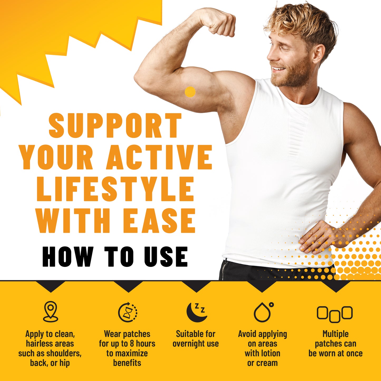 Electrolyte Patches – Replenish & Balance with Potassium, Magnesium, Iron & Calcium, 36 Patches
