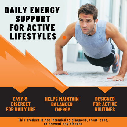 Energy Patches, Vitality & Focus Support with Vitamin B12 & Essential B-Complex Vitamins, 36 Patches