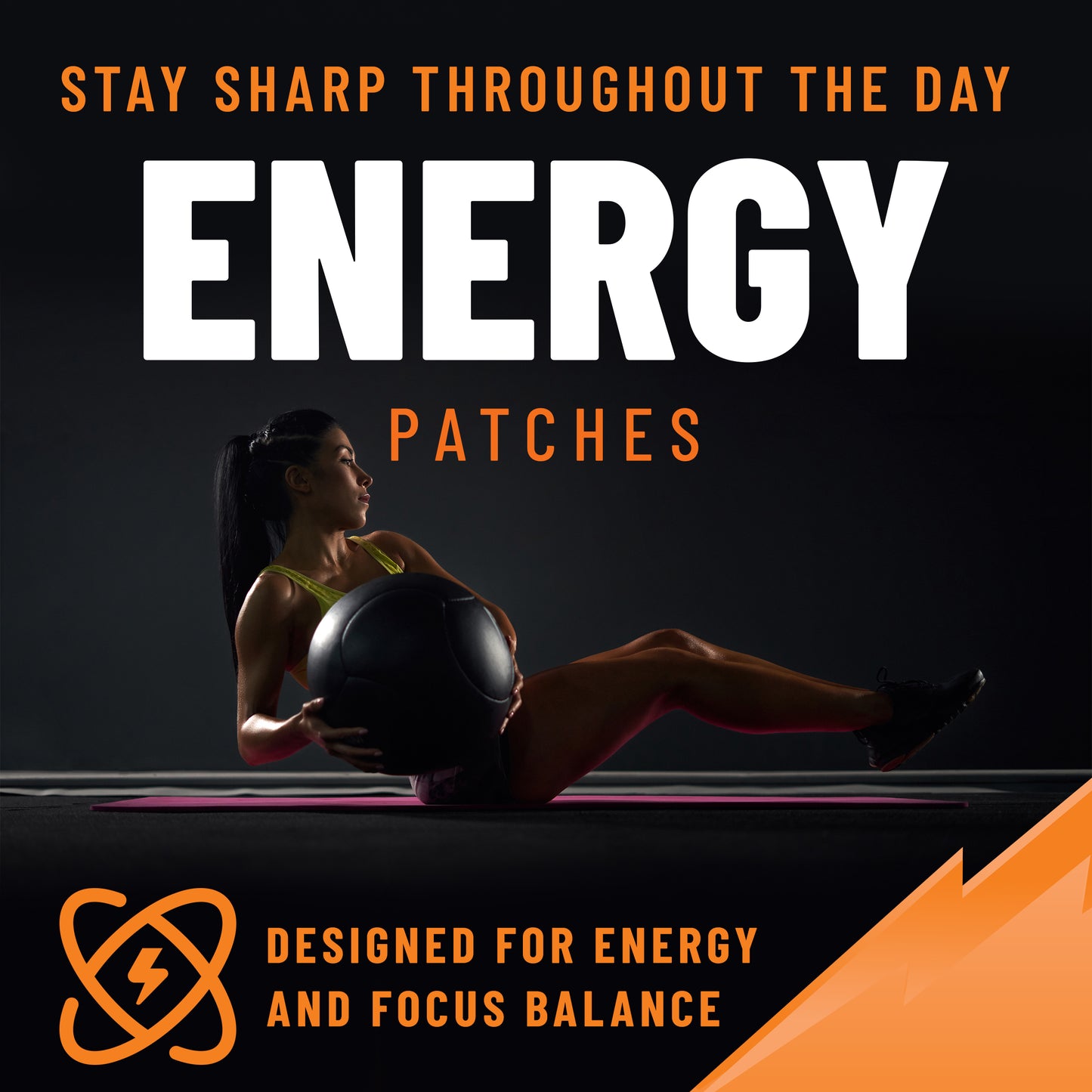 Energy Patches, Vitality & Focus Support with Vitamin B12 & Essential B-Complex Vitamins, 36 Patches