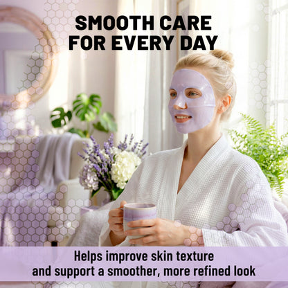 Bio-Collagen Hydrogel Face Mask, Smoothing & Renewing Mask with Bakuchiol & Niacinamide, 6 Masks