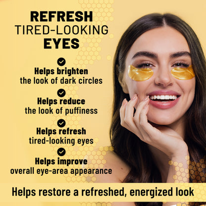 Hydrogel Eye Patches, Brightening & Revitalizing Under Eye Masks with Caffeine & Vitamin C, 60 Patches