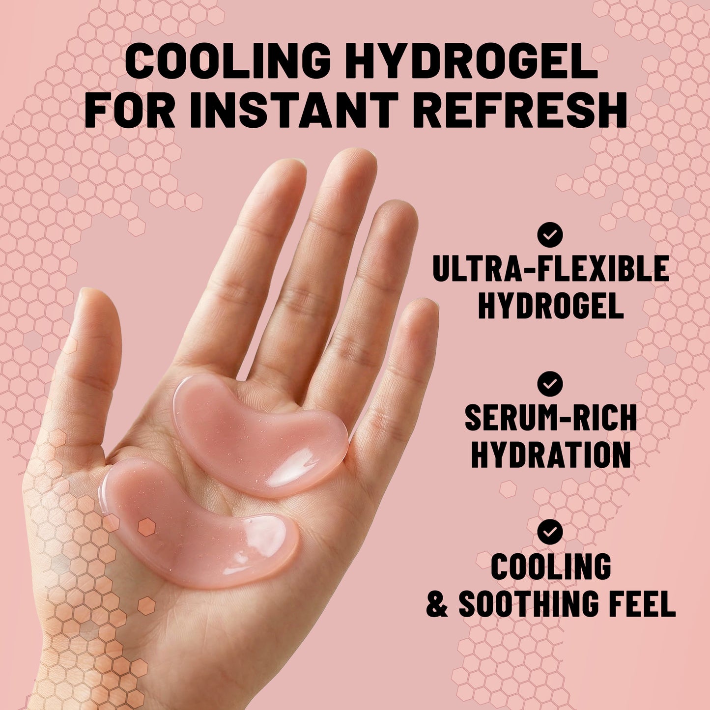 Hydrogel Eye Patches, Regenerating & Firming Under Eye Masks with Salmon DNA (PDRN), 60 Patches