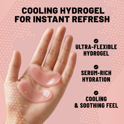 Hydrogel Eye Patches, Regenerating & Firming Under Eye Masks with Salmon DNA (PDRN), 60 Patches
