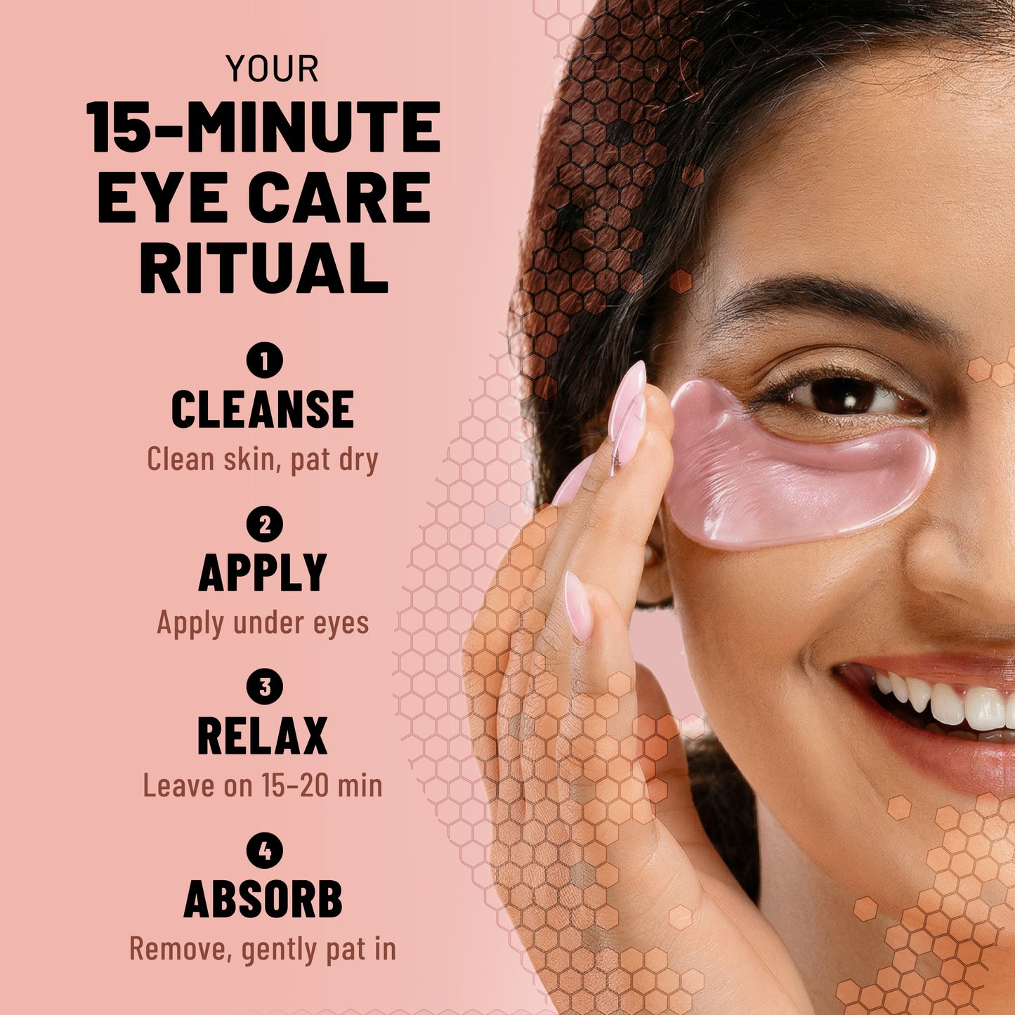 Hydrogel Eye Patches, Regenerating & Firming Under Eye Masks with Salmon DNA (PDRN), 60 Patches