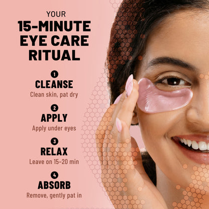 Hydrogel Eye Patches, Regenerating & Firming Under Eye Masks with Salmon DNA (PDRN), 60 Patches