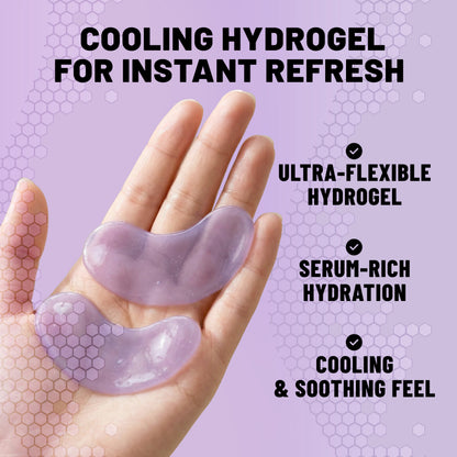 Hydrogel Eye Patches, Smoothing & Renewing Under Eye Masks with Bakuchiol & Niacinamide, 60 Patches