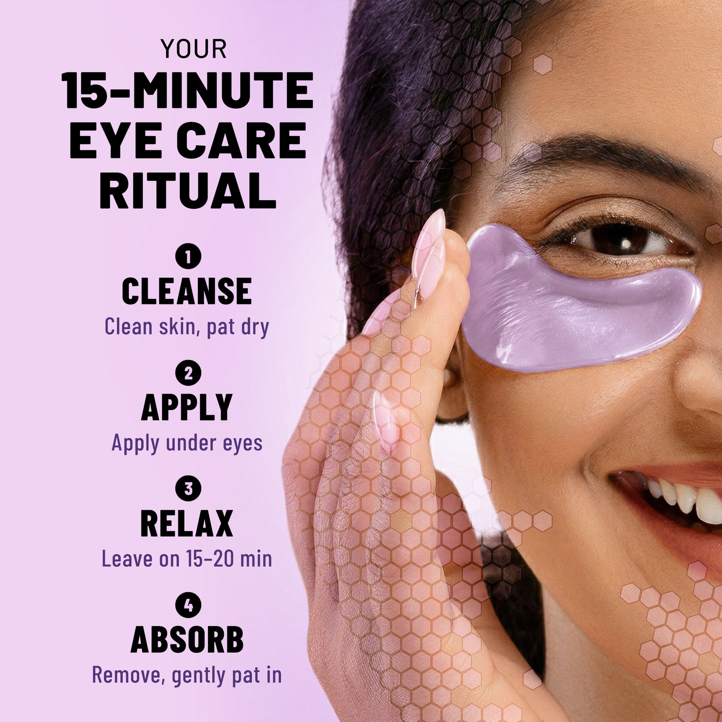 Hydrogel Eye Patches, Smoothing & Renewing Under Eye Masks with Bakuchiol & Niacinamide, 60 Patches