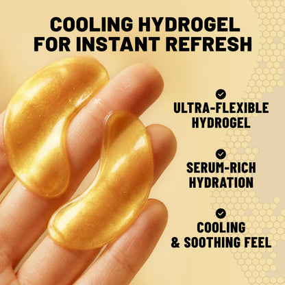 Hydrogel Eye Patches, Brightening & Revitalizing Under Eye Masks with Caffeine & Vitamin C, 60 Patches