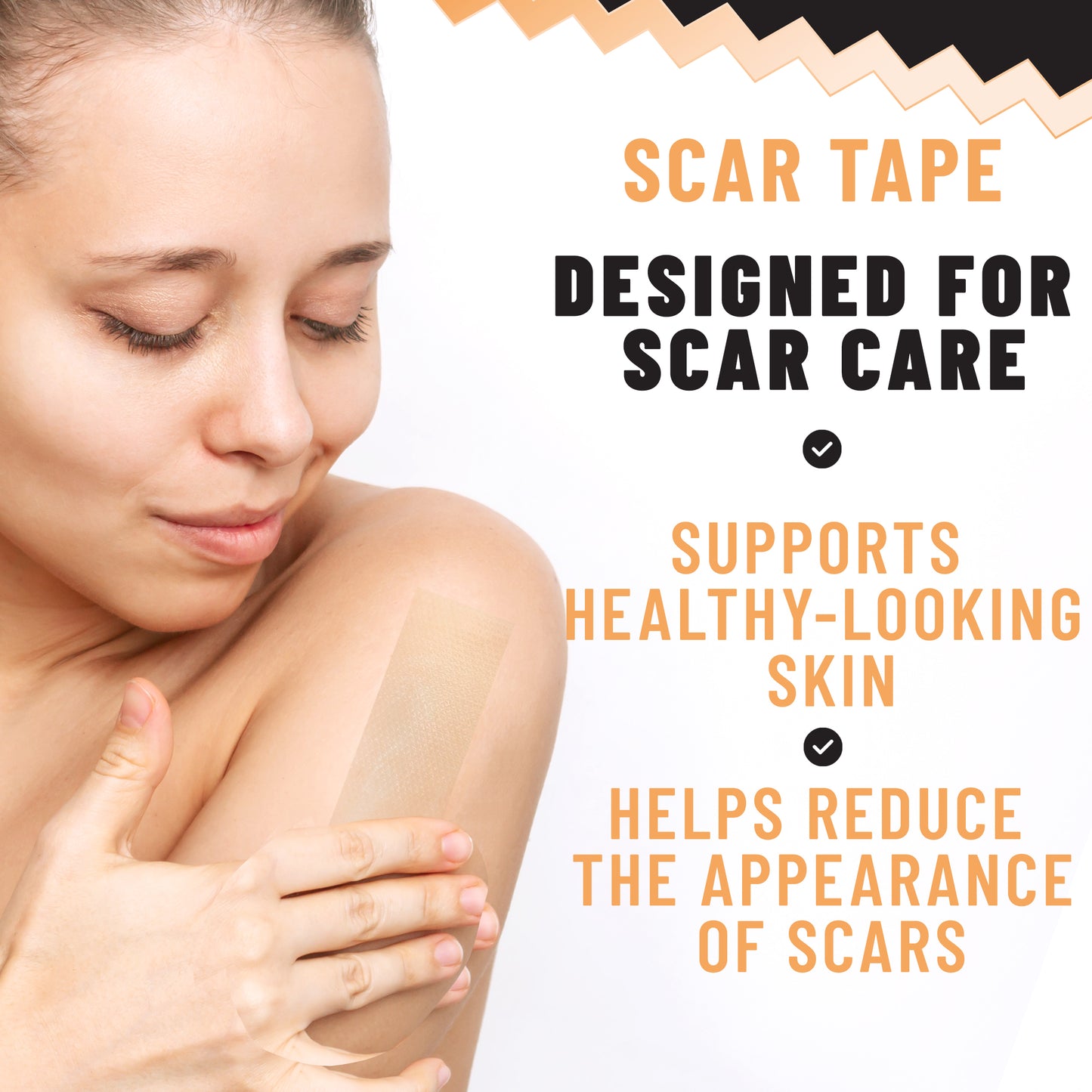 Silicone Scar Tape, Smoothing & Softening Silicone Gel Tape for Surgical Scars, Burns, Acne Marks & Minor Wounds, 4 cm × 1.5 m Roll