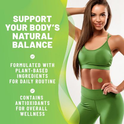 Slim Body Balance Patches, Daily Wellness & Metabolic Support with Garcinia Cambogia, B-Complex & L-Glutamine, 36 Patches