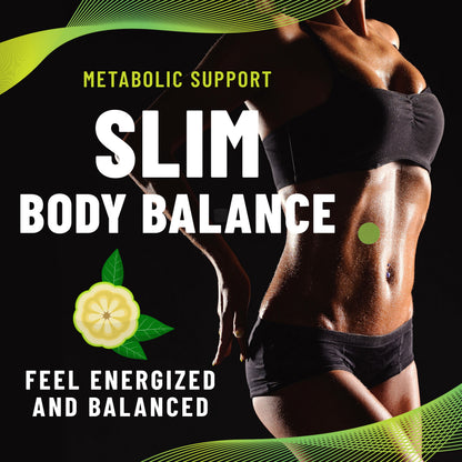 Slim Body Balance Patches, Daily Wellness & Metabolic Support with Garcinia Cambogia, B-Complex & L-Glutamine, 36 Patches