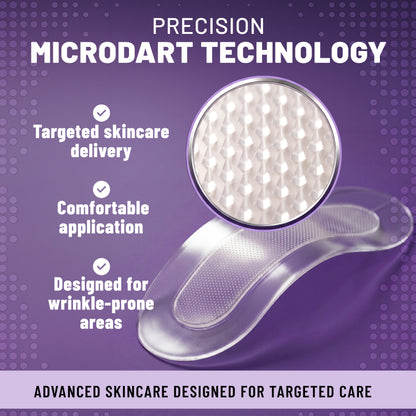 Microdarts Wrinkle Patches, Smoothing & Firming Patches with Bakuchiol, Hyaluronic Acid & Niacinamide, 10 Patches