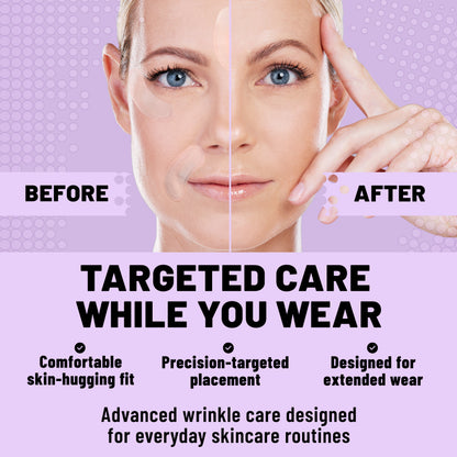 Microdarts Wrinkle Patches, Smoothing & Firming Patches with Bakuchiol, Hyaluronic Acid & Niacinamide, 10 Patches