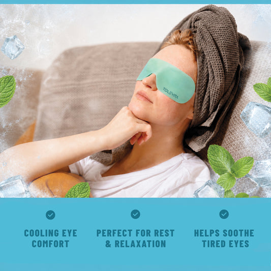 Refresh Eye Mask, Cooling & Refreshing Hydrogel Eye Mask with Mint Extract, 20 Masks