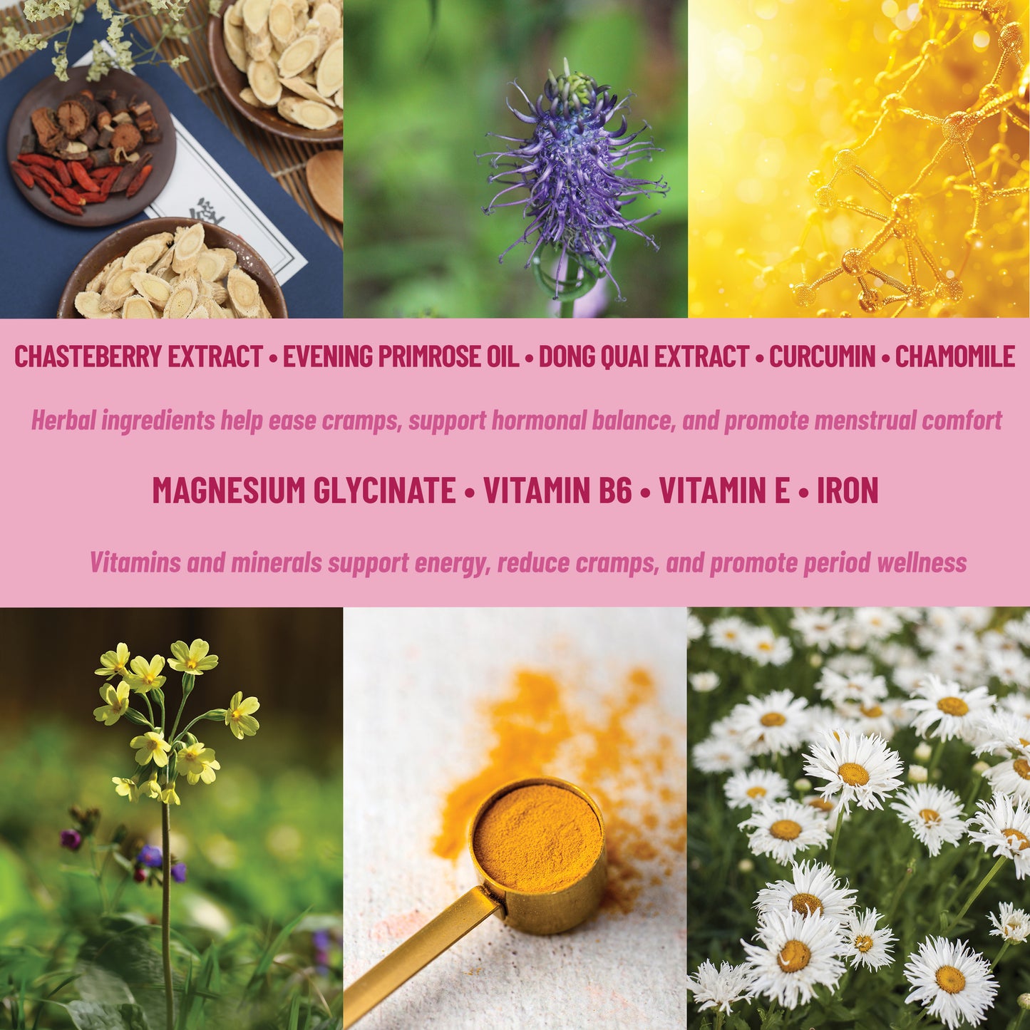 Period Patches Menstrual & Cycle Support with Chasteberry, Magnesium, Evening Primrose Oil & Herbs, 36 Patches