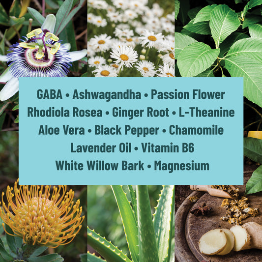Calm Patches Relaxation & Stress Relief with GABA, Ashwagandha, L-Theanine, Passion Flower, Magnesium, 36 patches