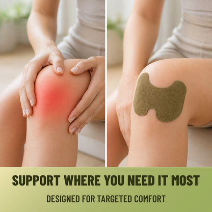 Knee Patches, Warming & Cooling Knee Patches for Soothing Comfort with Ginger, Capsicum & Menthol, 40 Patches
