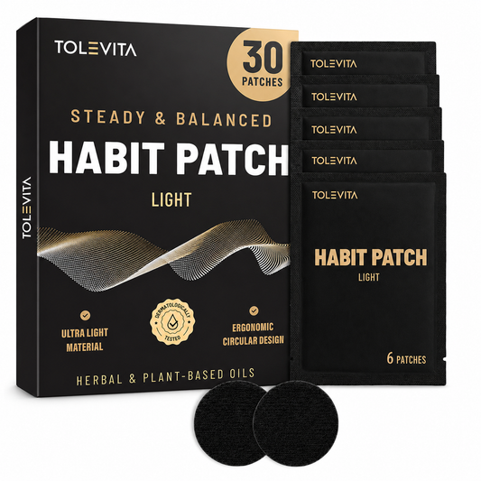 Habit Patch Anti-Smoke Wellness Patches, Daily Sensory & Balance Support with Siberian Ginseng, Peppermint & Essential Oils, 30 Patches