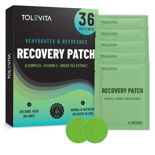 Recovery Patches – Rehydrate & Refresh with B-Complex, Vitamin C & Green Tea Extract, 36 Patches