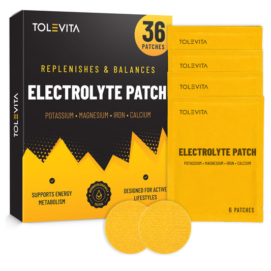 Electrolyte Patches – Replenish & Balance with Potassium, Magnesium, Iron & Calcium, 36 Patches