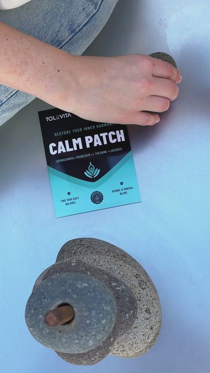 Calm Patches Relaxation & Stress Relief with GABA, Ashwagandha, L-Theanine, Passion Flower, Magnesium, 36 patches